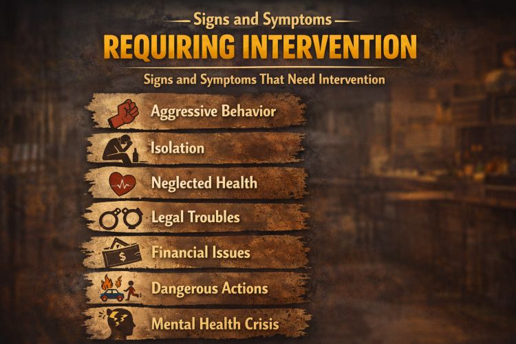 Signs and Symptoms Requiring Intervention