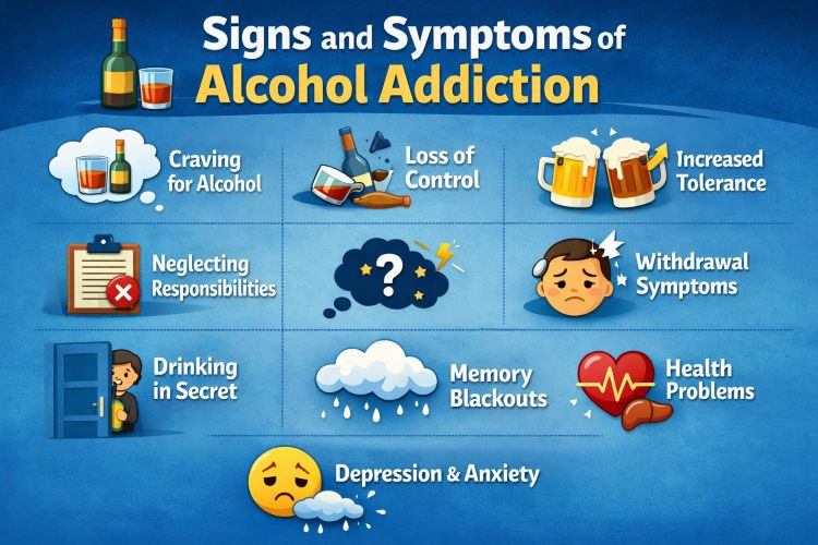 Signs and Symptoms of Alcohol Addiction